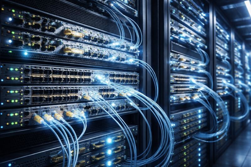 2 Network Switches  Core Routers